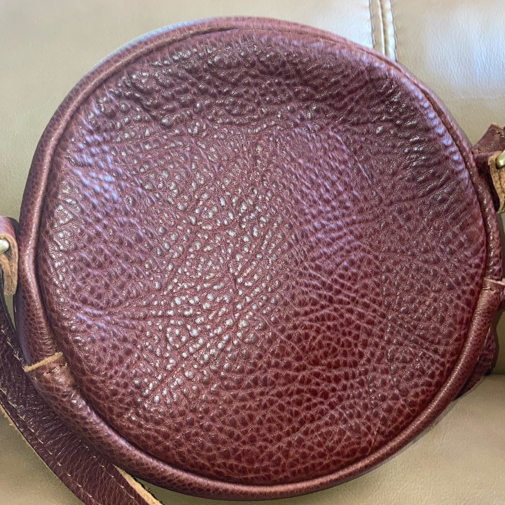 Portland Leather Mini Circle Crossbody Bag - Picture 7 of 15